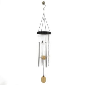 Solar LED Wind Chime with Tubes Soothing Sound & Colorful Glow (1 Set)