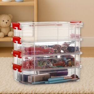 4-Layer Transparent Multipurpose Plastic Storage Box