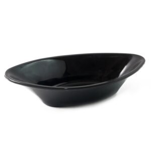 Plastic Marin Serving Bowl – Elegant Oval Deep Bowl (1 Pc / Balck)