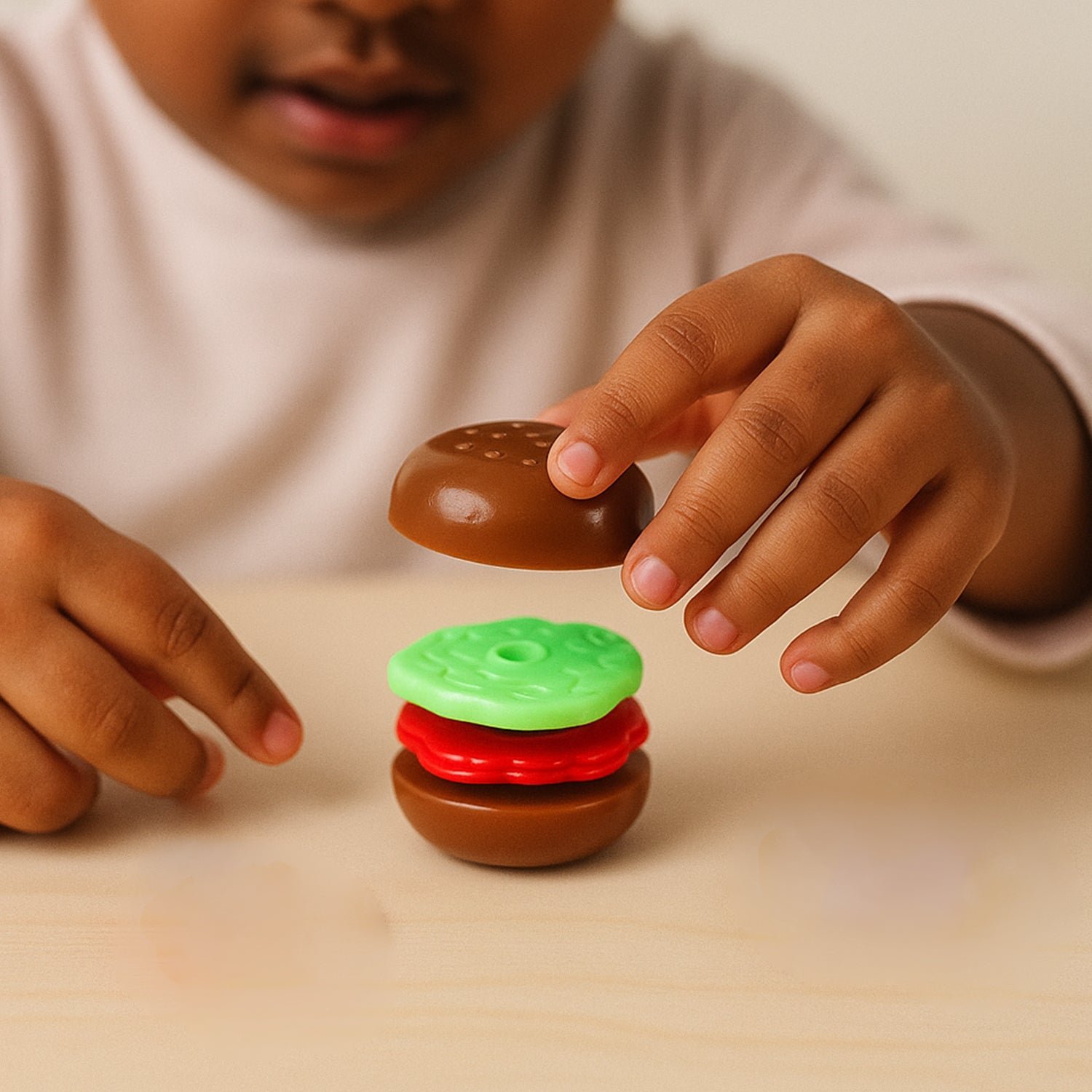 Mini Burger Shaped Toy for Kids (1 Pc) - Image 6