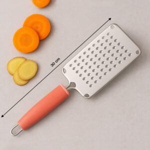Supermom Stainless Steel Multipurpose Vegetable and Cheese Grater with Soft Grip Handle (1 Pc)