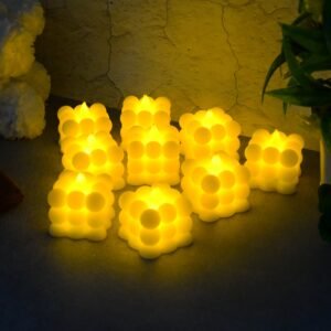 Decorative LED Bubble Candles (9 Pc / Set)