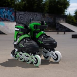 Professional Adjustable Inline Skates for Kids and Adults (Large / 1 Pair)