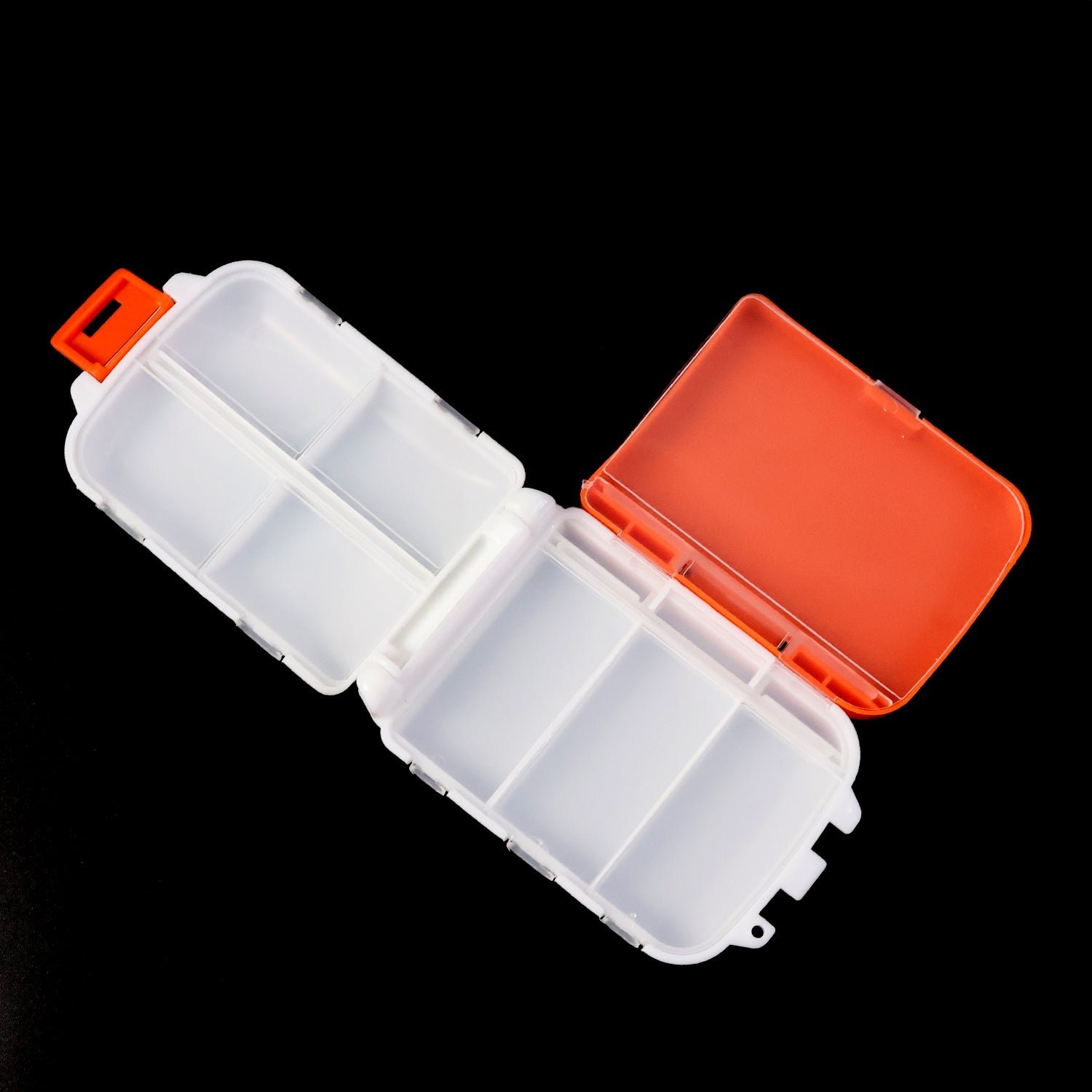 Portable Orange Dual-Sided Pill Organizer Box (1 Pc) - Image 6