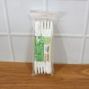 Compostable Bagasse Fork – 10 Pcs Pack