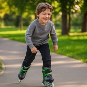 Professional Adjustable Inline Skates for Kids and Adults (Large / 1 Pair)