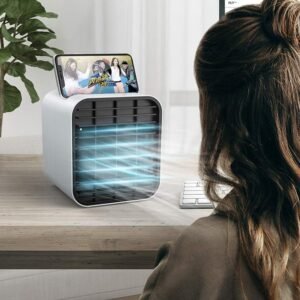 Portable Mini Air Cooler Fan with Water Cooling Function (1 Pc)