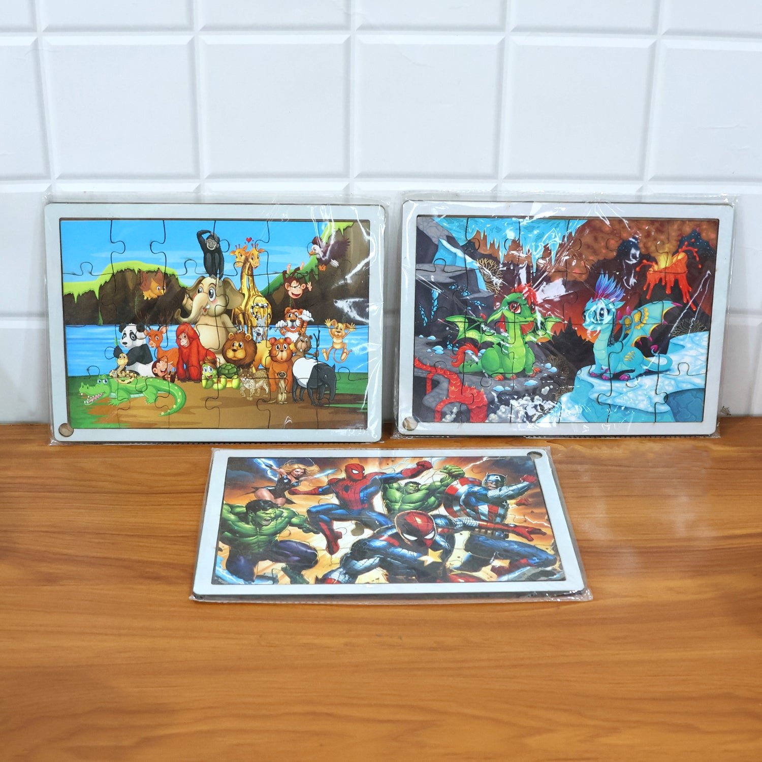 Educational Wooden Jigsaw Puzzle Board - (Mix Design / 1 Pc) - Image 8