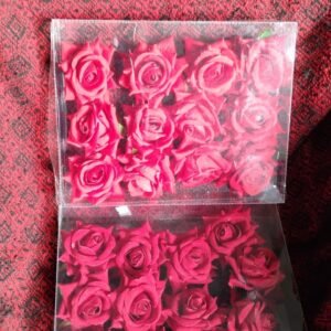 Flower Rose Hair Pin / Clip Velvet Flower Design (12 pcs Set / Red Color Only), Hair accessories