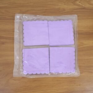 Lilac Scalloped Disposable Paper Napkin (23 x 23 cm / 120 Pc)