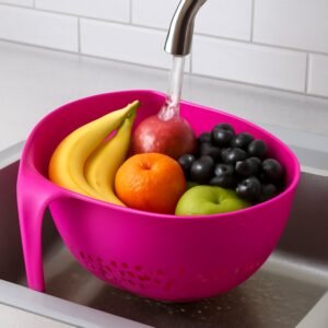 Supermom Plastic Premium Multipurpose Triangular Kitchen Colander (1 Pc)