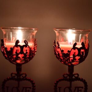 Tea Lights Holder Candle Stand, Diwali (2 Pc Set)