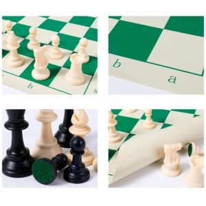Small Premium Portable Chess Set Plastic Chess Pieces (1 Set)
