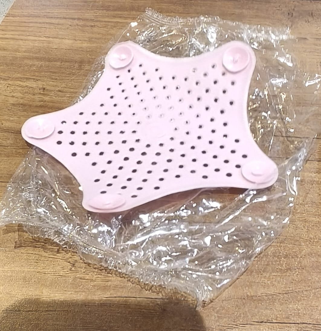 Baby Pink Silicone Star Shaped Sink Filter Bathroom Hair Catcher Drain Strainers for Basin - Image 8