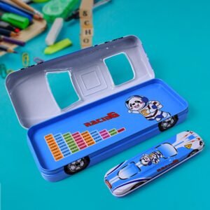 2 In1 Car Shape Metal Compass Box With Small Compass Box Inside