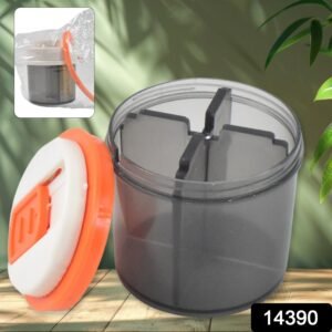 Plastic 4 Section Pill Box Organizer (1 Pc / Mix Color)