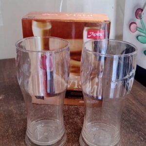 Apex Vista Unbreakable Pitcher Glass Set – 350 ML (Approx) | 2-Piece