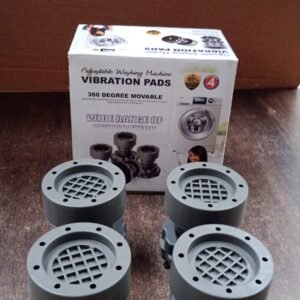Adjustable Anti-Vibration Pads for Washing Machine and Refrigerator Base (4 Pc)