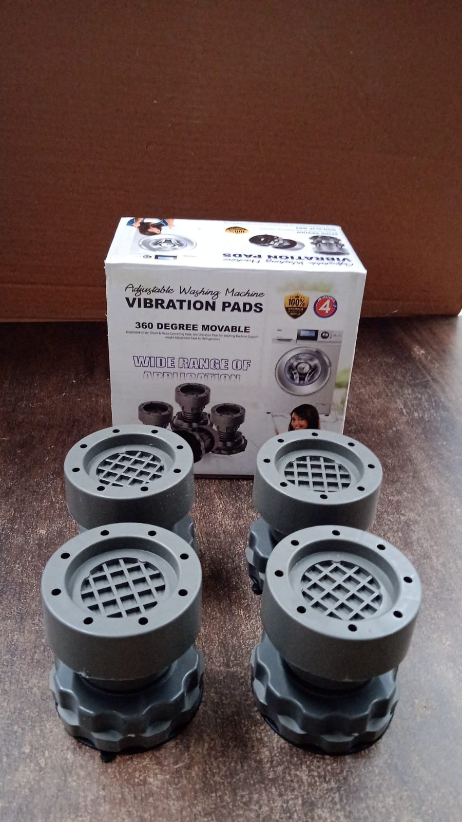Adjustable Anti-Vibration Pads for Washing Machine and Refrigerator Base (4 Pc) - Image 8