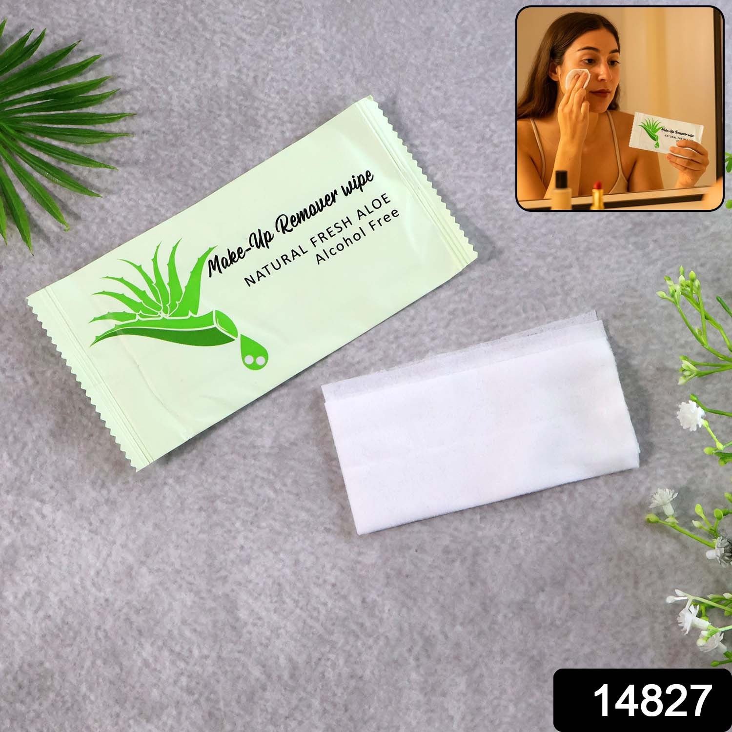 Premium Natural Aloe Makeup Remover Wipes (1 Pc) - Image 2