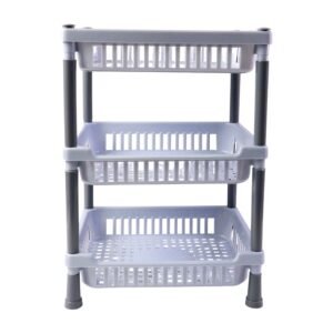 3-Layer Multipurpose Kitchen Storage Basket Rack