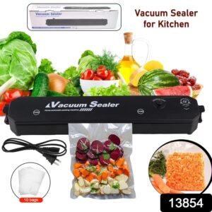 Vacuum Sealer Machine with 10 Bags, Automatic Hands-Free, Smart Food Preservation (1 Set)