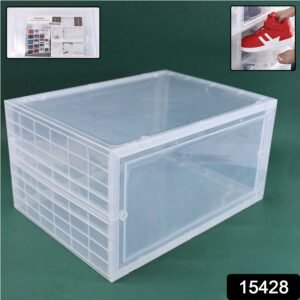 Shoe Storage Box, Shoe Box Clear Plastic Stackable (1 Pc)