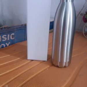 Silver Stainless Steel Water Bottle Approx 500 ML (1 Pc)