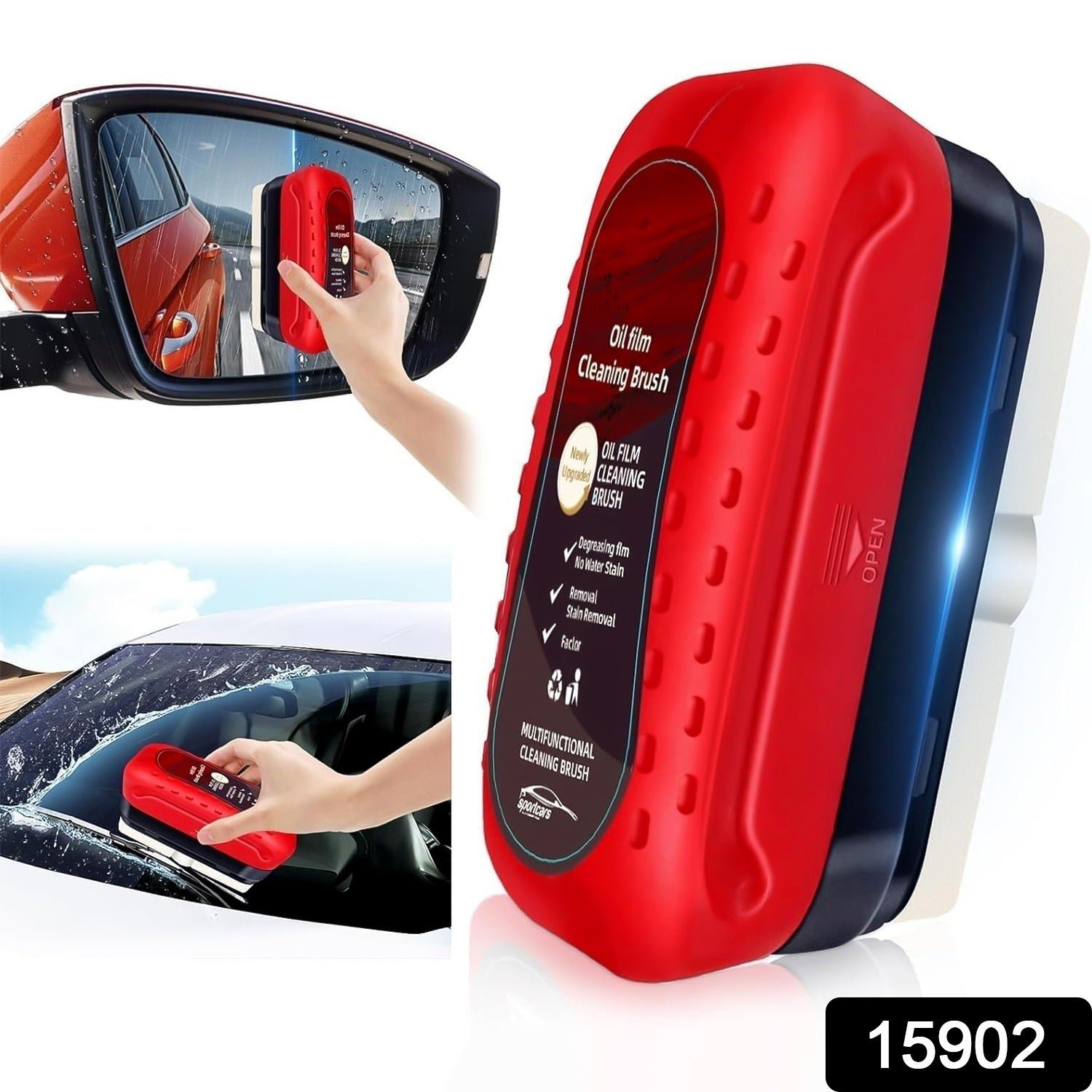 2-in-1 Car Oil Film Cleaning Brush - Image 2