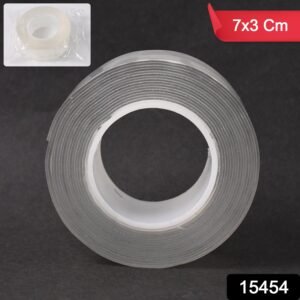 Sticky Double Sided Tape Washable Adhesive Tape Reusable (7×3 Cm / 1 Pc)