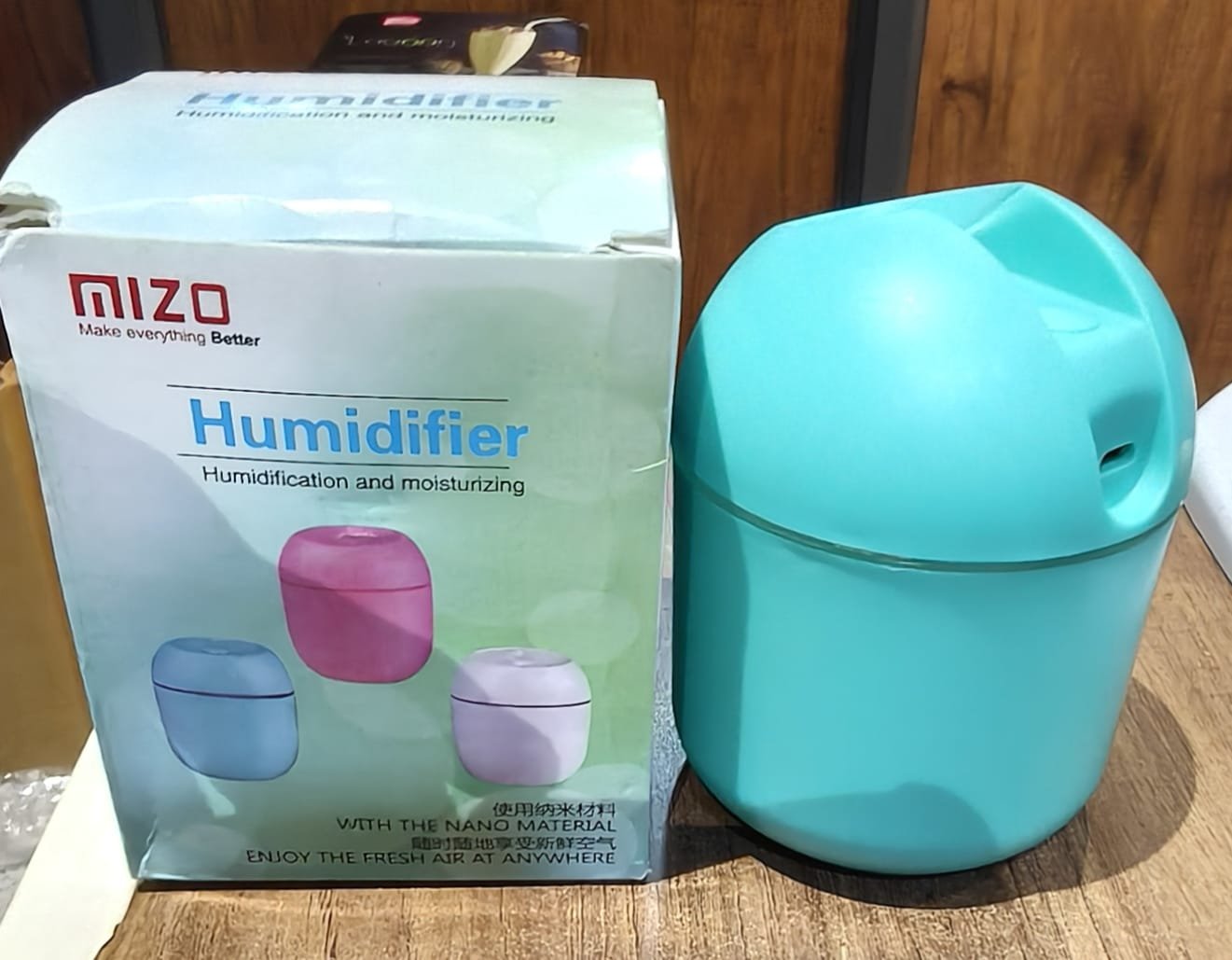 Blue USB Mini Air Humidifier for Home & Office (1 Pc) - Image 8