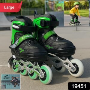 Professional Adjustable Inline Skates for Kids and Adults (Large / 1 Pair)