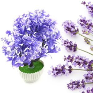 Artificial Flower Plant with Cute Pot – Perfect for Home & Office Decor (1 Pc)