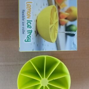 Lemon Shape Flexible Silicone Ice Cube Tray – 8-Slot Round Ice Mold (1 Pc)