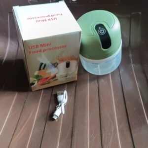 Wireless USB Rechargeable Mini Electric Garlic Machine / Chopper 3 Blades (300Ml)