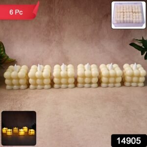 Decorative LED Bubble Candles (6 Pc / Set)