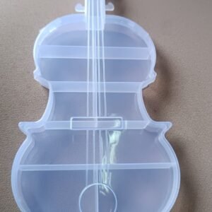 Violin Shape Plastic Storage Box (1 Pc)
