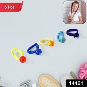 Small Ball Elastic Hairbands (Pack of 5 / Multicolour)