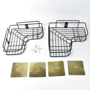 Metal Shower Shelf, Shower Shelf without Drilling (2 Pc)