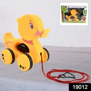 Pull Along Toy with Attractive Design, Developmental Toy for 1-Year-Old Girl Boy (Duck)