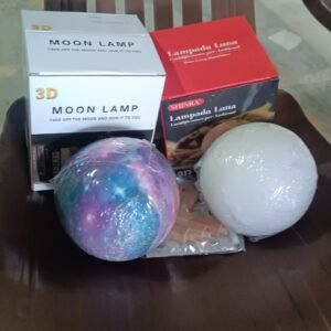 3D 2 in 1 LED Printed Moon Lamp & Aroma Diffuser (1 Pc)