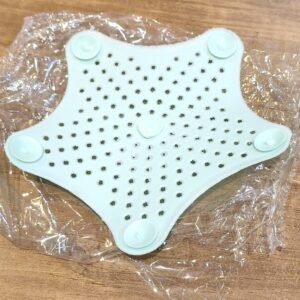 Mint Green Silicone Star Shaped Sink Filter Bathroom Hair Catcher Drain Strainers for Basin