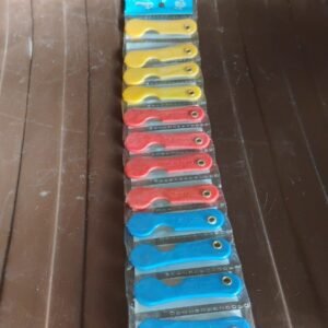 Multicolour Mini Paper Cutter Knife Pencil Knife (Pack of 12)