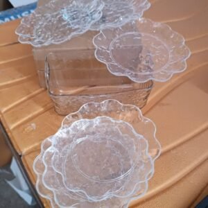 9 in 1 Plastic Bowl With Serving Tray / Plates Set