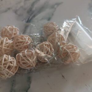 Battery Operated Rattan Ball String Decorative Fairy Lights