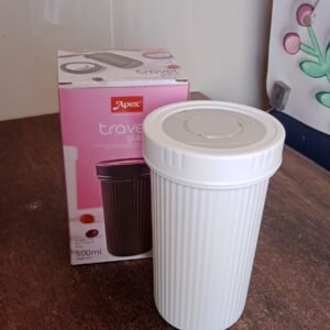 Apex Double Wall Inner Steel Travel Glass (500ml) Approx (1 Pc / Mix Color)