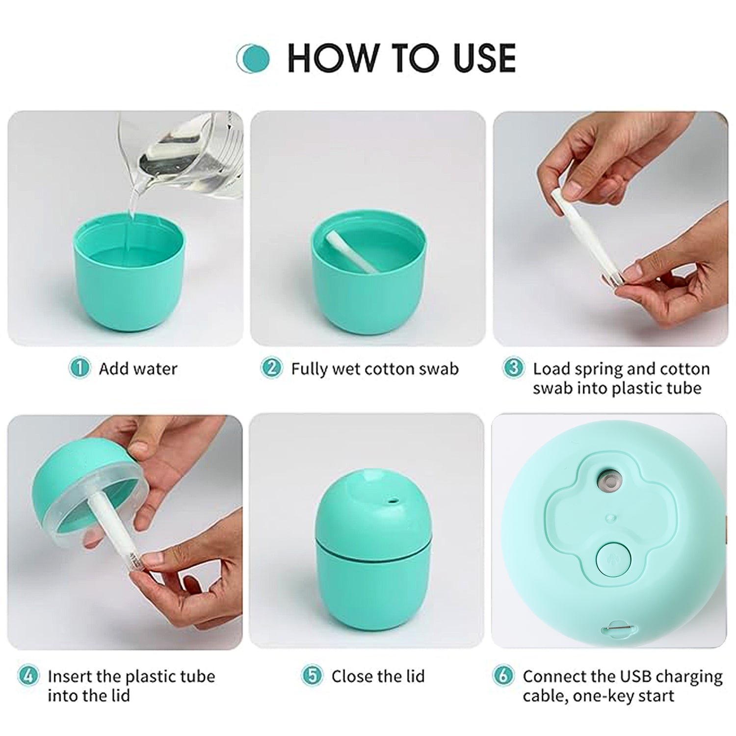 Humidifier, Household Plastic Aromatherapy Machine (220 ML / 1 Pc / Mix Color) - Image 12