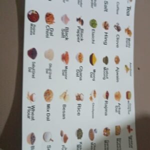Kitchen Spice Jar Label Sticker Sheet (1 Sheet)