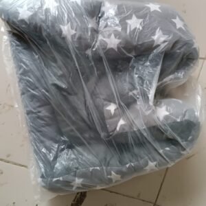 3XL Extra-Large Star Pattern Round Pet Bed for Cats & Small Dogs