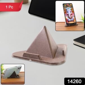 Pyramid Brown Mobile Stand with 3 Different Inclined Angles